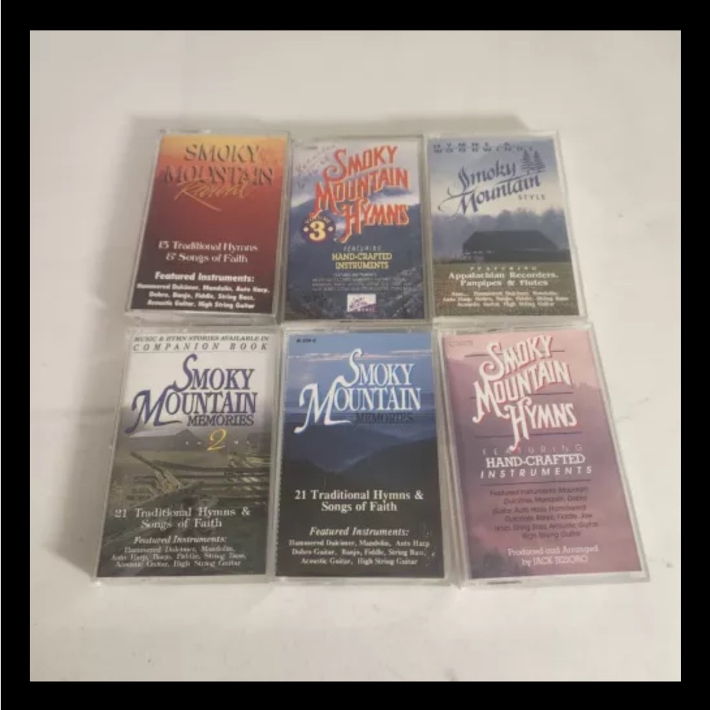 Smoky Mountain Hymns Revival Traditional Gospel Cassette Lot Of 6 Tapes